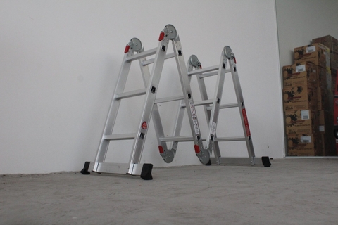 Thang nhôm xếp Oshima T4D-3 Xanh đậm (4 đoạn, 3 bậc)
