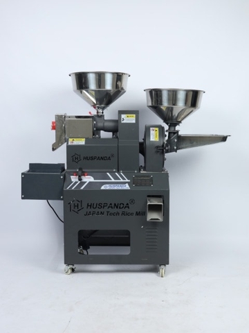Khung, cối xát nghiền gạo Huspanda HGI750S (Pulley đảo chiều - Không motor -  Không Sàng lọc sạn rung )
