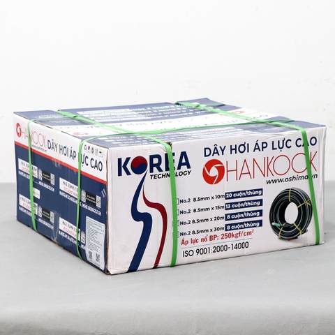 Ống nhựa PVC Hankook No.2 8.5mm x 10m Xanh dương