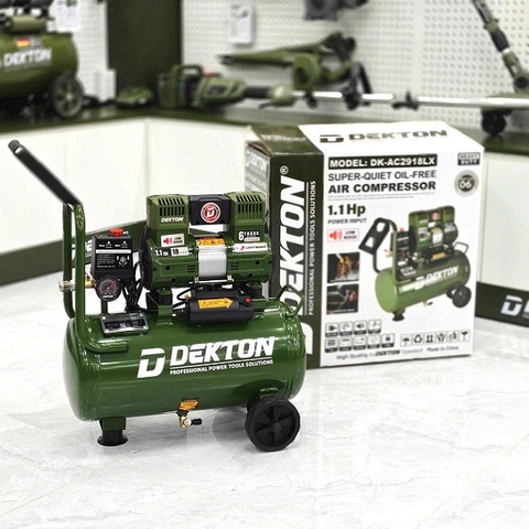Máy nén khí không dầu Dekton DK-AC2918LX 1.1Hp 18L