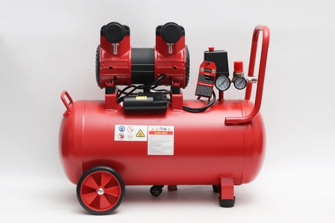 Máy nén khí Oshima 40-3.0 3.0HP Đỏ Điện 1 pha (Không dầu,nhanh,dây đồng)