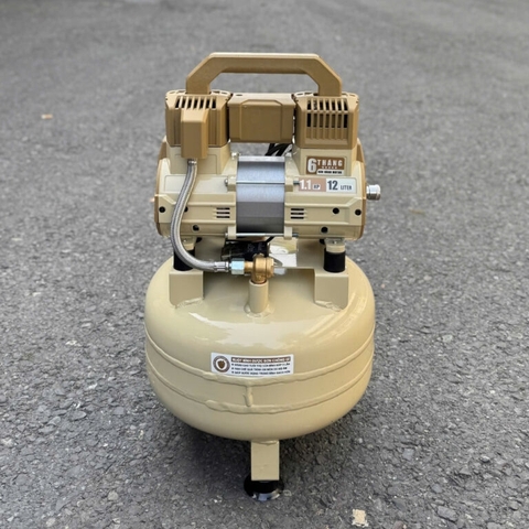 Máy nén khí không dầu 12L 1.1HP Dekton DK-AC2912VTG (màu be)