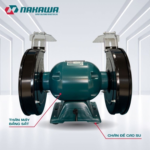 Máy mài 2 đá 200MM NAKAWA NBG200 1/2HP