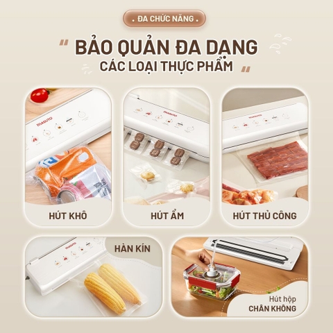 Máy hút chân không Masuto MSSMASTER - Công suất lớn 240W, Lực hút -60kPa, Đường hàn kép