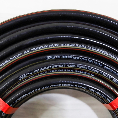 Ống nhựa PVC OSHIMA Pro 8.5mm x 50m Đen