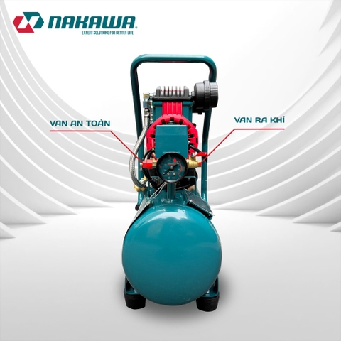 Máy nén khí không dầu, tốc nhanh, siêu êm Nakawa NK-BH1615E - 15 lít 1200W