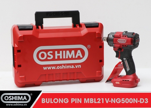 Mở bu lông pin lithium Oshima MBL21V-NG500N-D3 (Thân Máy)
