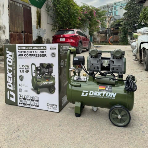 Máy Nén Khí Không Dầu DEKTON DK-AC3925X 1.8HP 23L
