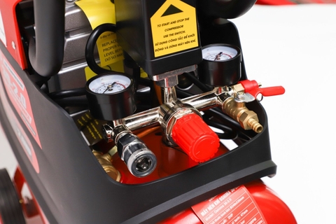 Máy nén khí Oshima 30-2.0 2.0HP Đỏ Điện 1 pha (có dầu, nhanh, dây đồng)