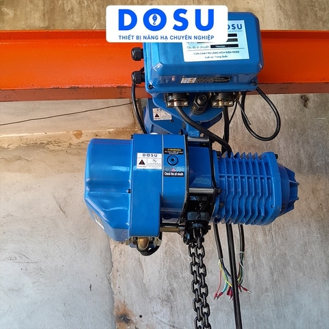 Pa lăng xích điện DOSU KKBB03-01 380V 3 tấn di chuyển
