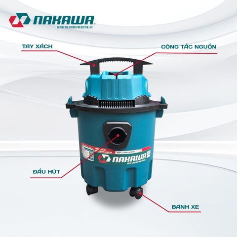 Máy hút bụi công nghiệp NAKAWA NK-HB15L 1600W