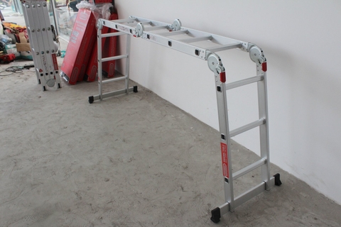 Thang nhôm xếp Oshima T4D-3 Xanh đậm (4 đoạn, 3 bậc)