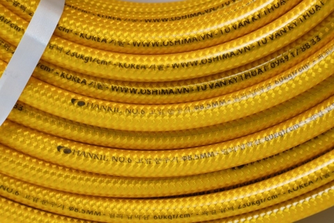 Ống nhựa PVC Hankil No.6 8.5mm x 50m Vàng