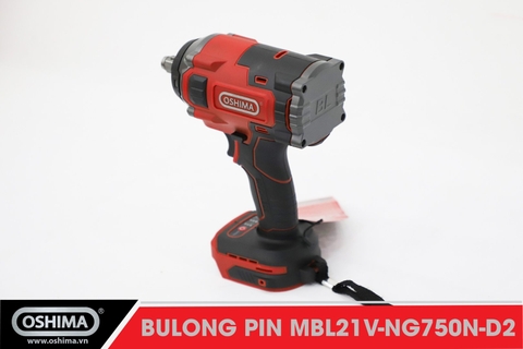 Mở bu lông pin lithium Oshima MBL21V-NG750N-D2 (Thân máy)