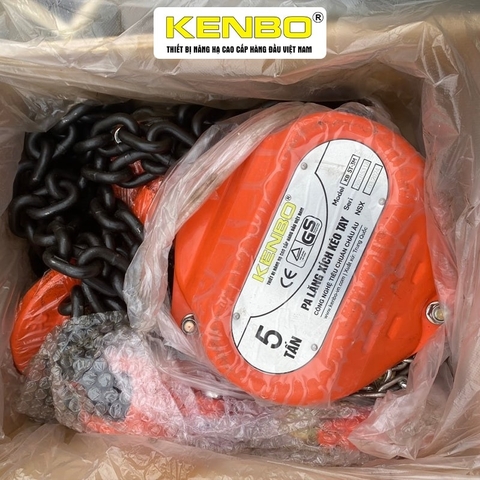 Pa lăng xích kéo tay KENBO KB10T-5M 10 tấn