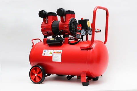 Máy nén khí Oshima 40-3.0 3.0HP Đỏ Điện 1 pha (Không dầu,nhanh,dây đồng)