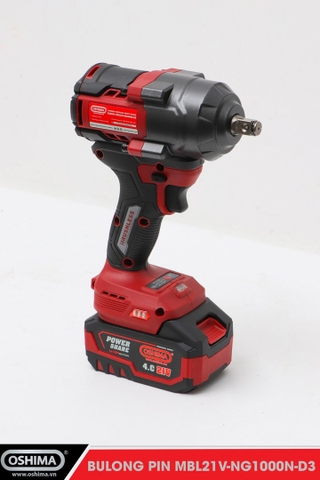 Mở bu lông pin lithium Oshima MBL21V-NG1000N-D3 (Thân Máy)