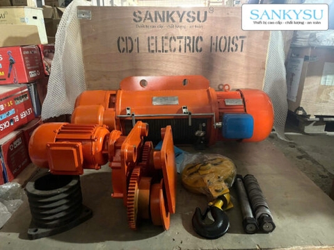 Pa lăng cáp điện SANKYSU CD1-2T 2 tấn 380V
