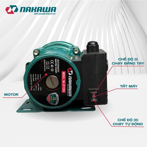 Máy bơm tăng áp NAKAWA NK-CP120A