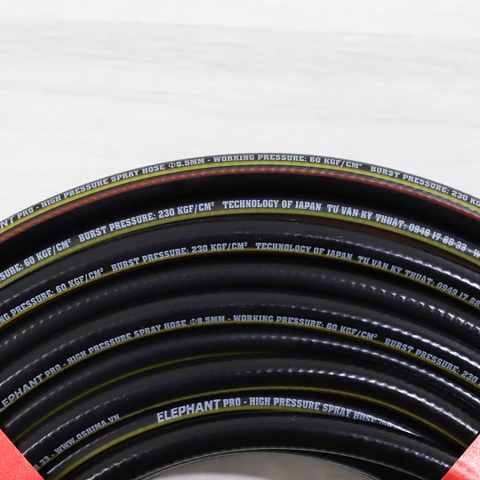 Ống nhựa PVC ELEPHANT Pro 8.5mm x 50m Đen