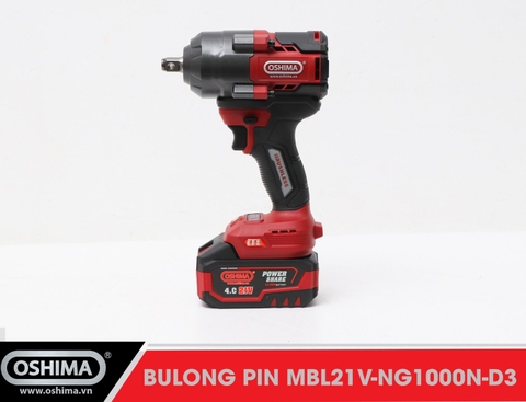 Mở bu lông pin lithium Oshima MBL21V-NG1000N-D3 (Thân Máy)