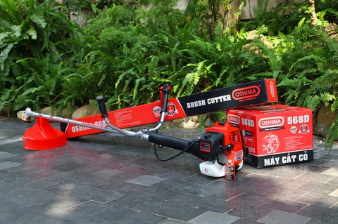Máy cắt cỏ OSHIMA 568D 2.3kW Đỏ-đen 2 thì (rời, chết)