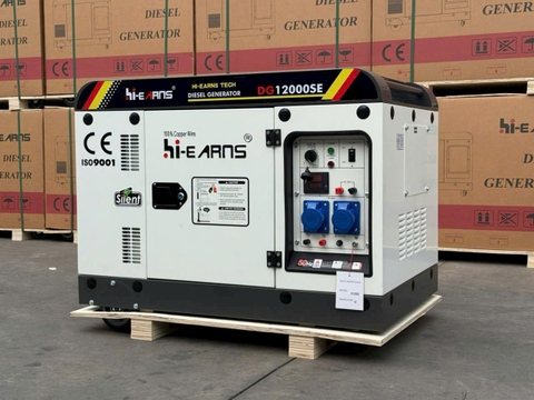 Máy Phát Điện Chạy Dầu 9KW Hi-Earns DG12000SE 220V