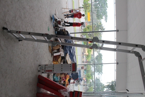 Thang nhôm xếp Oshima T4D-3 Xanh đậm (4 đoạn, 3 bậc)