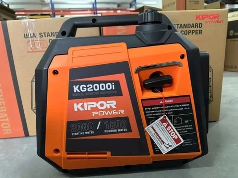 Máy Phát Điện Chạy Xăng Inverter 2Kw Kipor KG2000i – Siêu Cách Âm