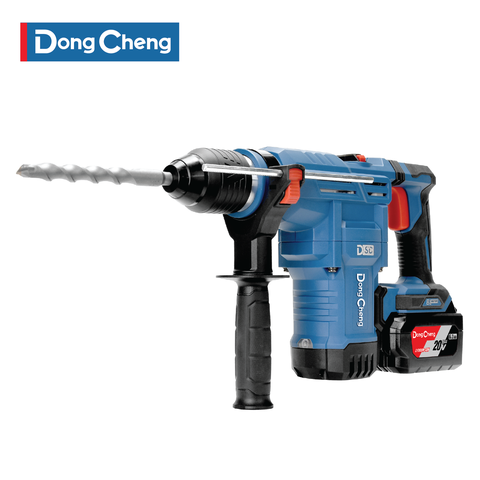 Máy Khoan Búa Dùng Pin Dongcheng DCZC02-28 20V 5Ah 3.5J Không Chổi Than