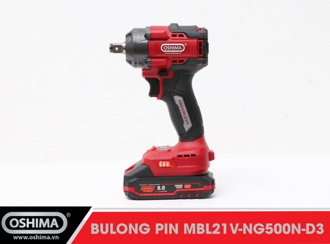 Mở bu lông pin lithium Oshima MBL21V-NG500N-D3 (Thân Máy)