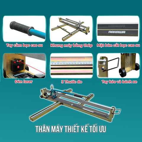 MÁY CẮT GẠCH BÀN ĐẨY TAY NAKAWA NK-TC1200PLUS
