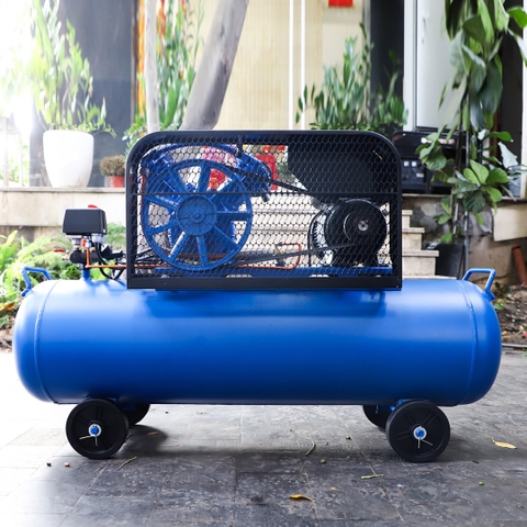 Máy nén khí OSHIMA 80L 1.5HP Xanh Điện 1 pha (có dầu, nhanh, dây đồng)