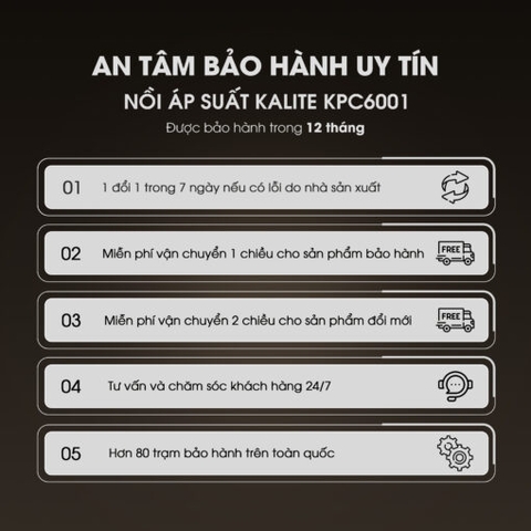 Nồi áp suất điện KALITE KPC6001, Hầm nhanh mềm nhừ, 12 chế độ nấu tự động