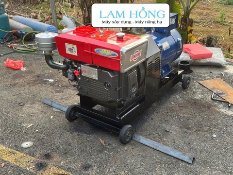Máy phát điện đầu nổ LAM HỒNG D30 24kW 380V mát nước
