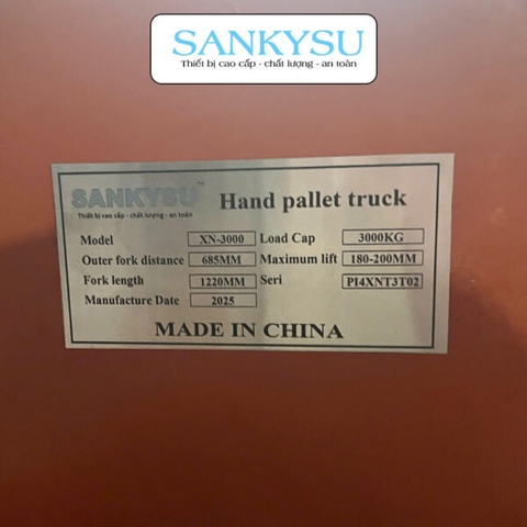 Xe nâng tay thấp SANKYSU 3 tấn