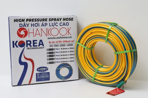 Ống nhựa PVC Hankook No.3 8.5mm x 50m Vàng