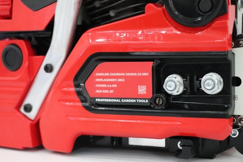 Cưa xích OSHIMA CX-5801 58cc Đỏ-đen