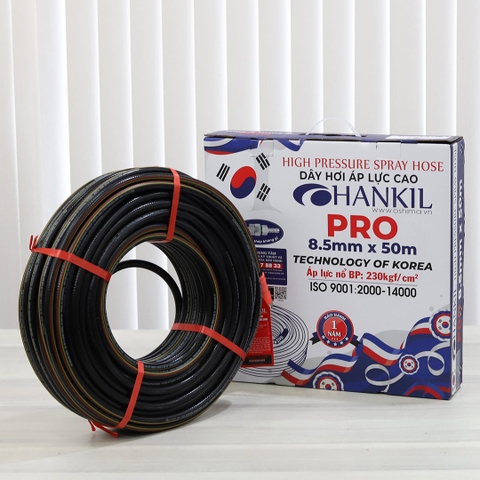 Ống nhựa PVC HANKIL Pro 8.5mm x 50m Đen
