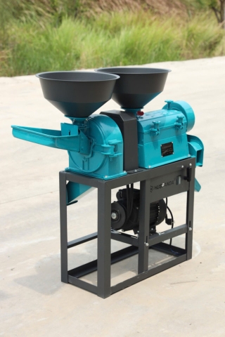 Khung, cối xát nghiền gạo Huspanda HN110-F26 (Pulley đảo chiều - Không Motor - Không sàng lọc sạn rung)