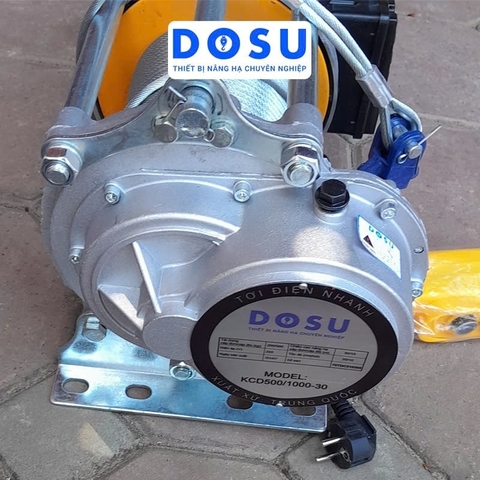 Tời điện DOSU KCD500/1000-30MPLUS 250/500kg 220V nhanh