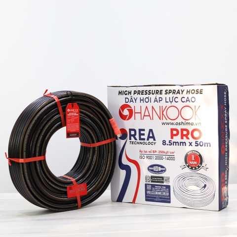 Ống nhựa PVC HANKOOK Pro 8.5mm x 50m Đen