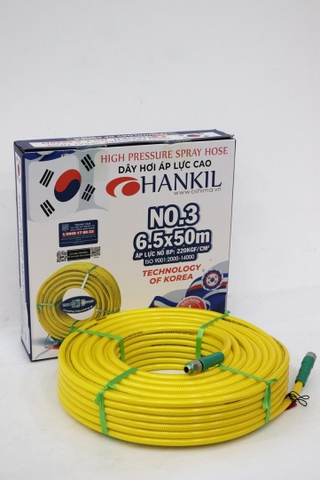Ống nhựa PVC Hankil No.3 6.5mm x 50m Vàng