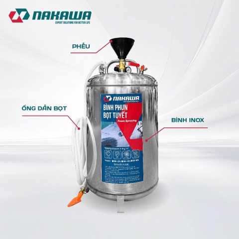 Bình phun bọt tuyết NAKAWA BB-80L