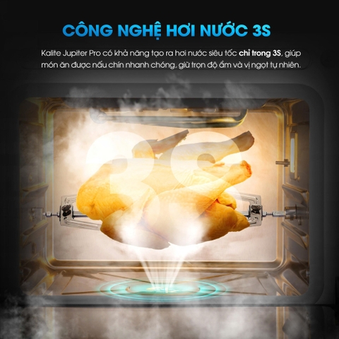 Nồi chiên hơi nước Kalite Jupiter Pro – Công nghệ hơi nước 3S siêu tốc, dung tích lớn 18L