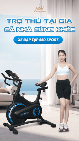 Xe đạp tập thể dục Queen Crown 550 Sport