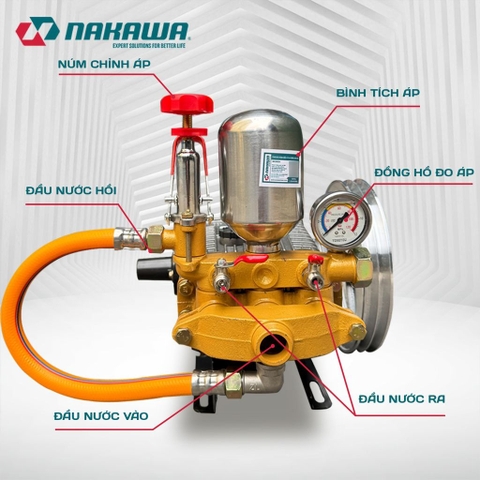 Đầu phun áp lực NAKAWA NK3052H (3.5 – 5.0HP)
