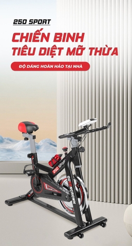 Xe đạp tập thể dục Queen Crown QC 250 Sport
