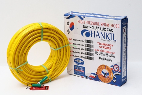 Ống nhựa PVC Hankil No.3 8.5mm x 50m Vàng