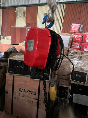 Pa lăng xích điện SANKYSU DHS20T 5m 20 tấn 380V